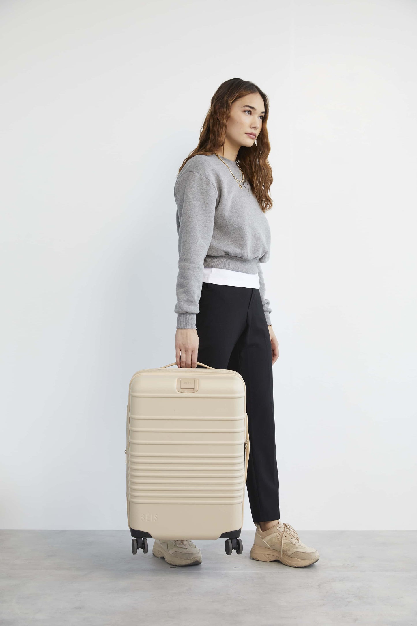 The Carry-On Roller in Beige