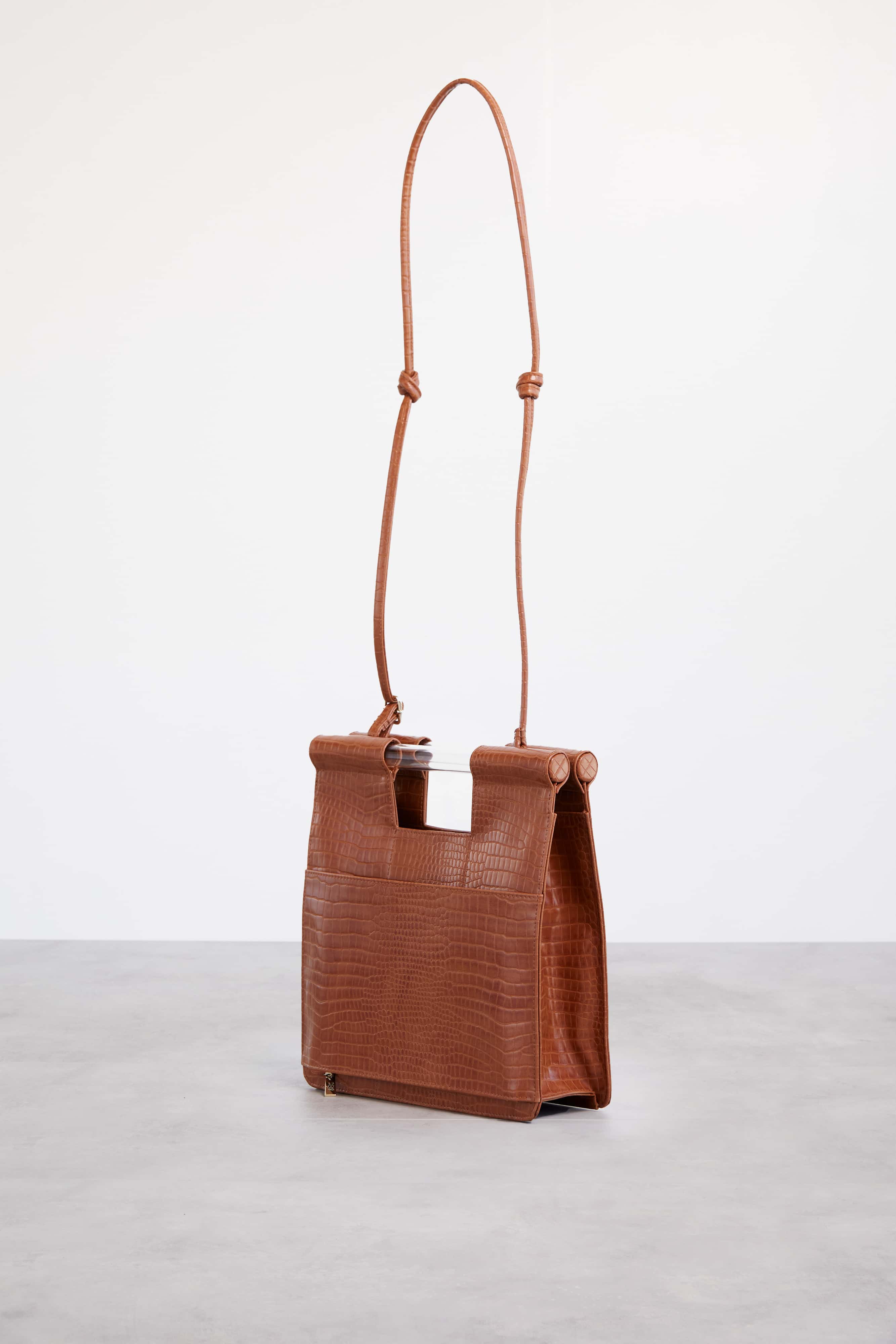 Cognac color sale crossbody bag