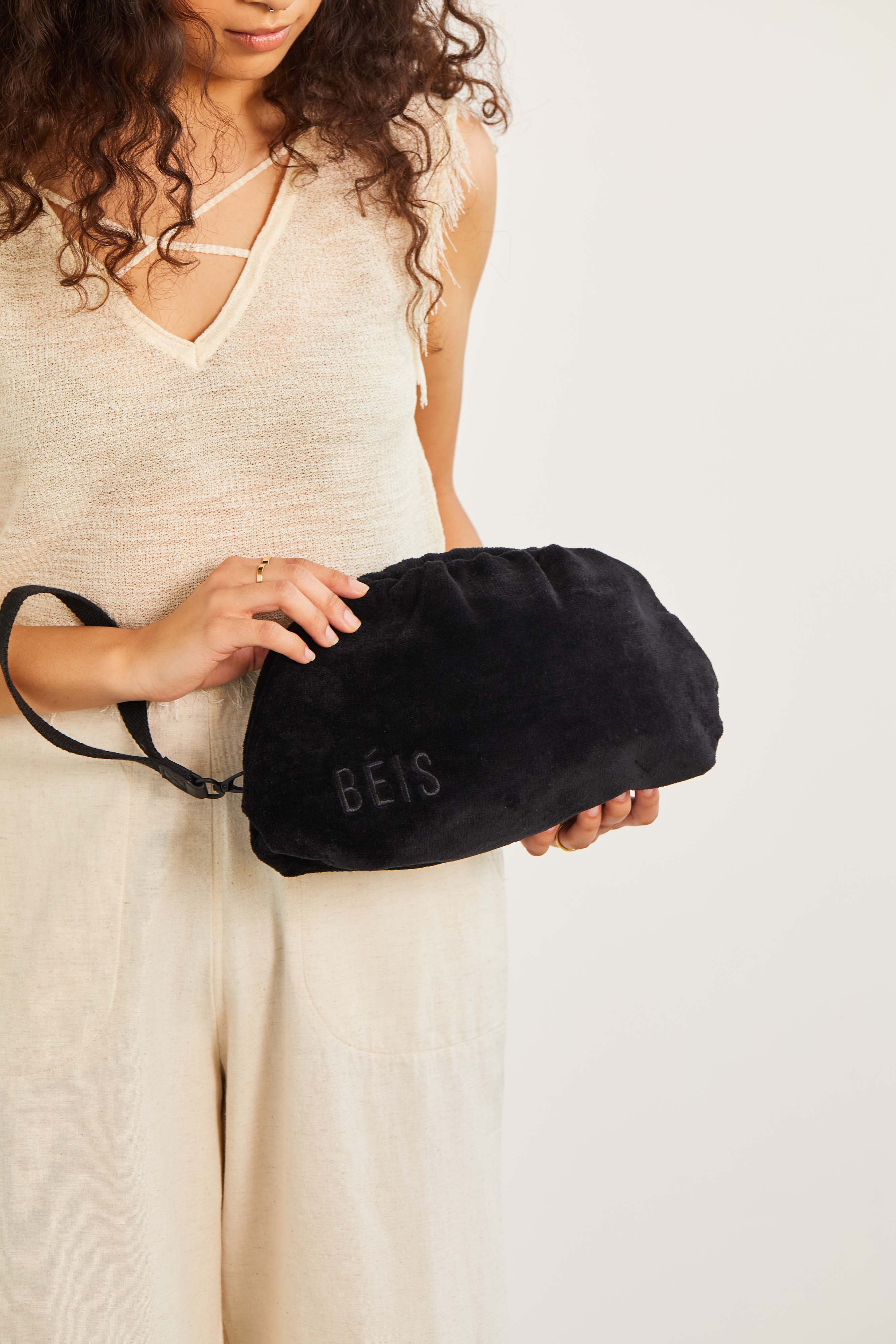 The Black Cosmetic Clutch