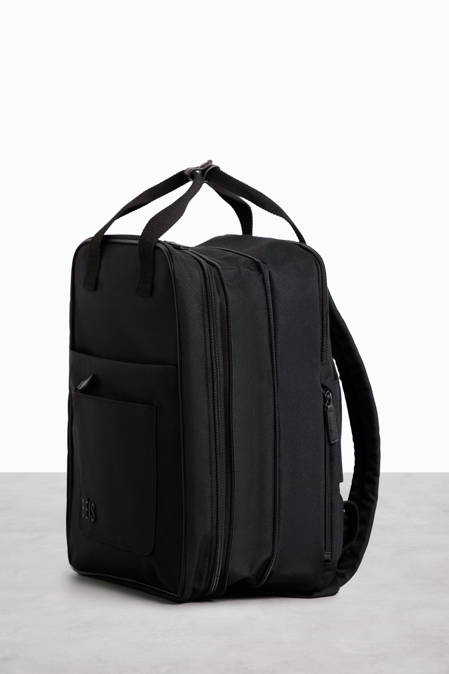 BEIS The Expandable Backpack in Black Laptop Backpack In Black