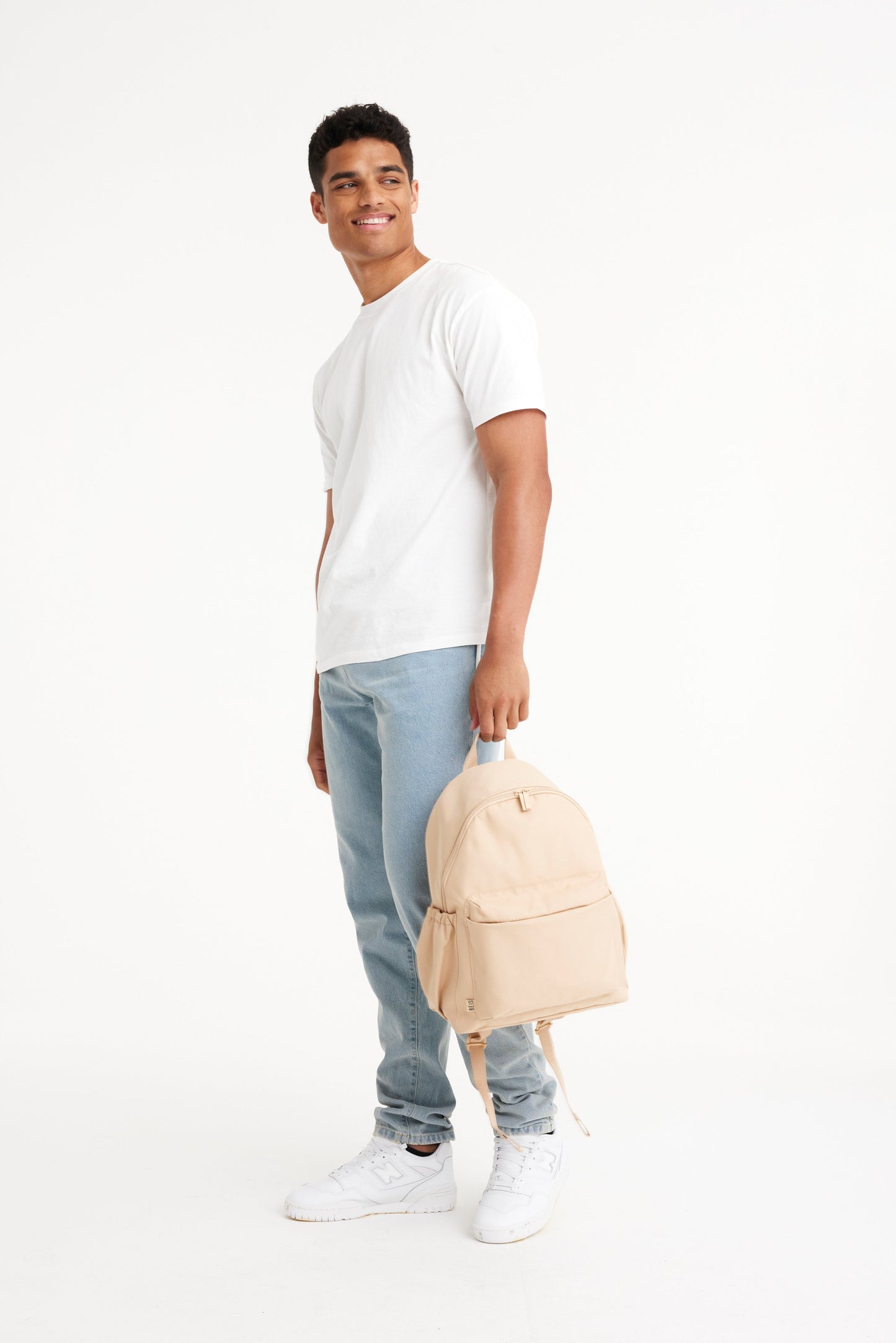 The BÉISics Backpack in Beige