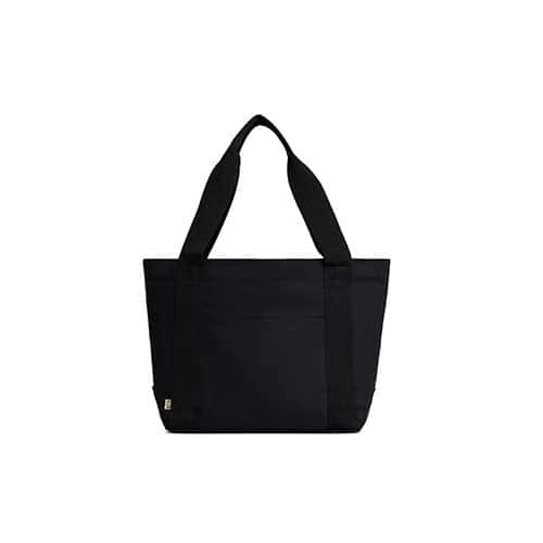 Plain black tote hot sale